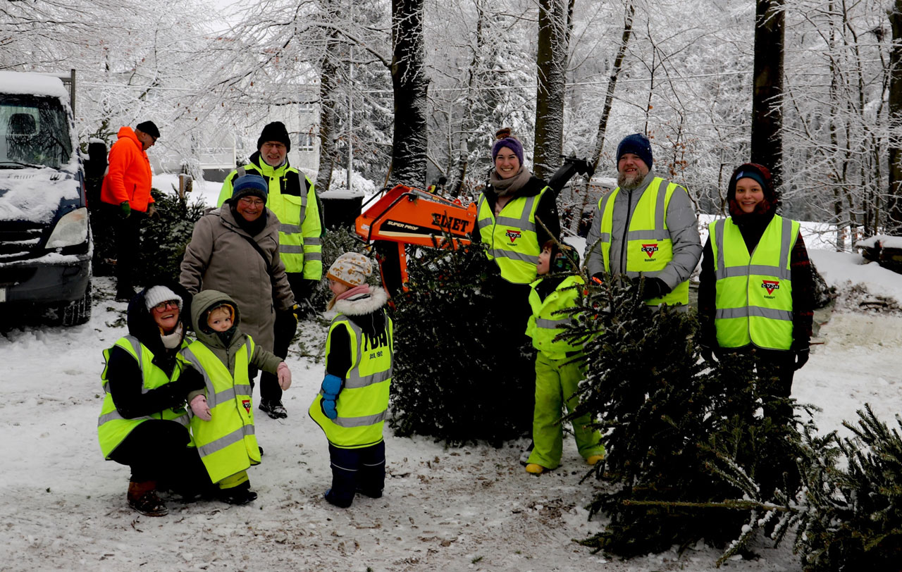 CVJM sammelte wieder Tannenbäume