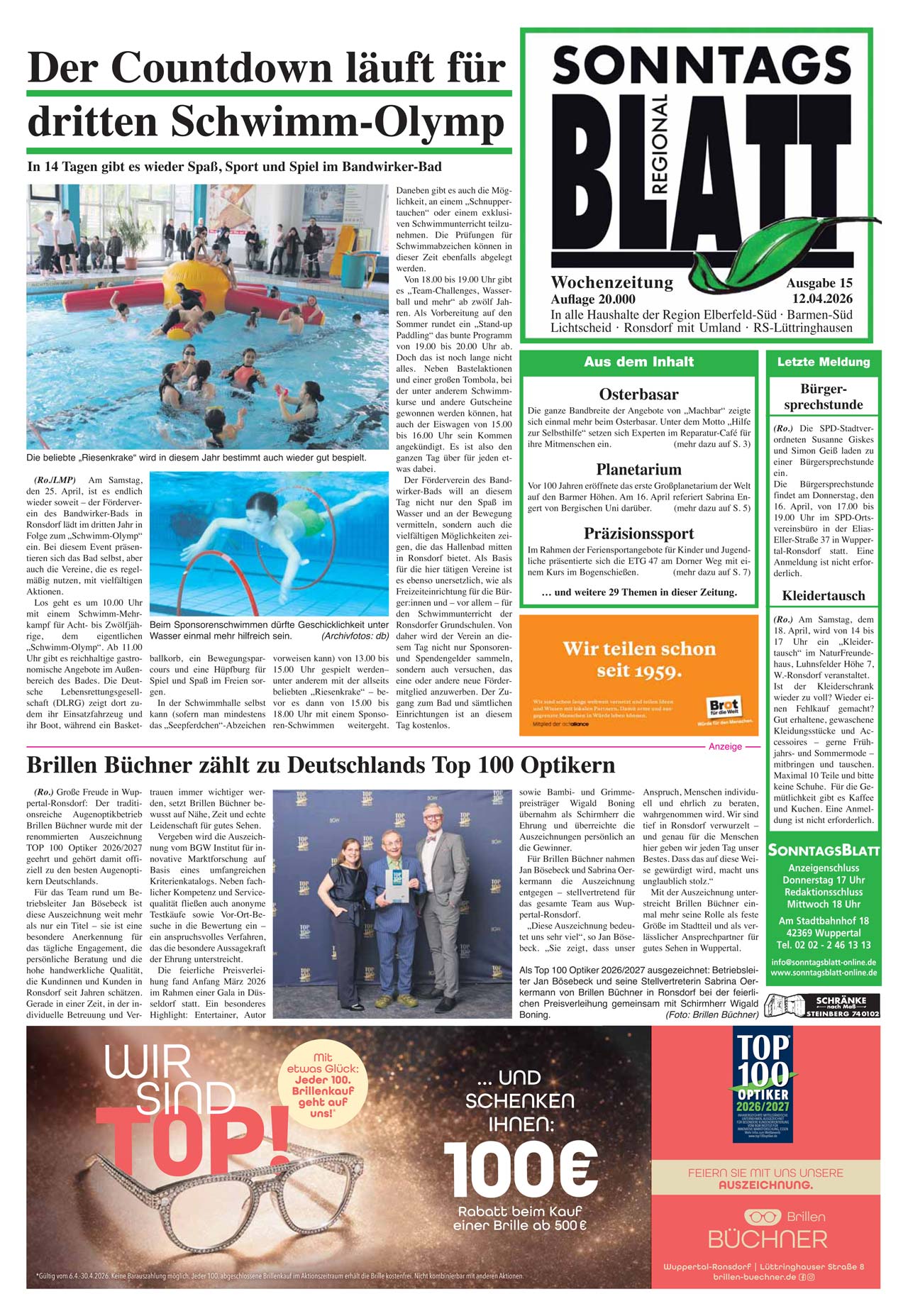 SonntagsBlatt - Ausgabe KW39