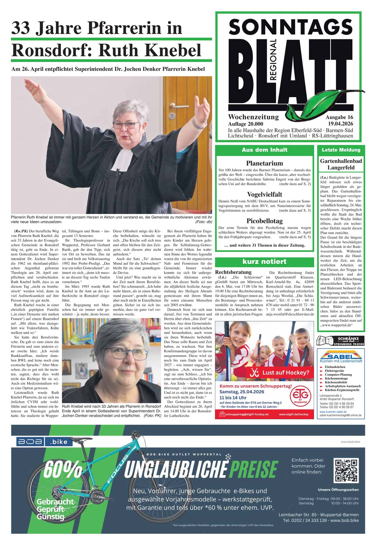 SonntagsBlatt - Ausgabe KW39