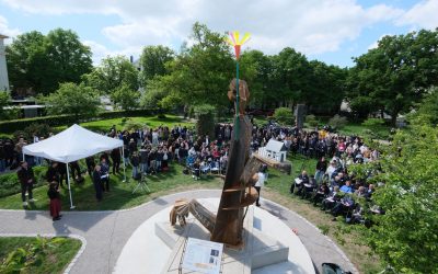 Die Denkmal-Enthüllung am Quimperplatz berührte