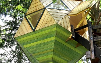 Ikosaeder-Geometrie im Obergeschoss der Natur