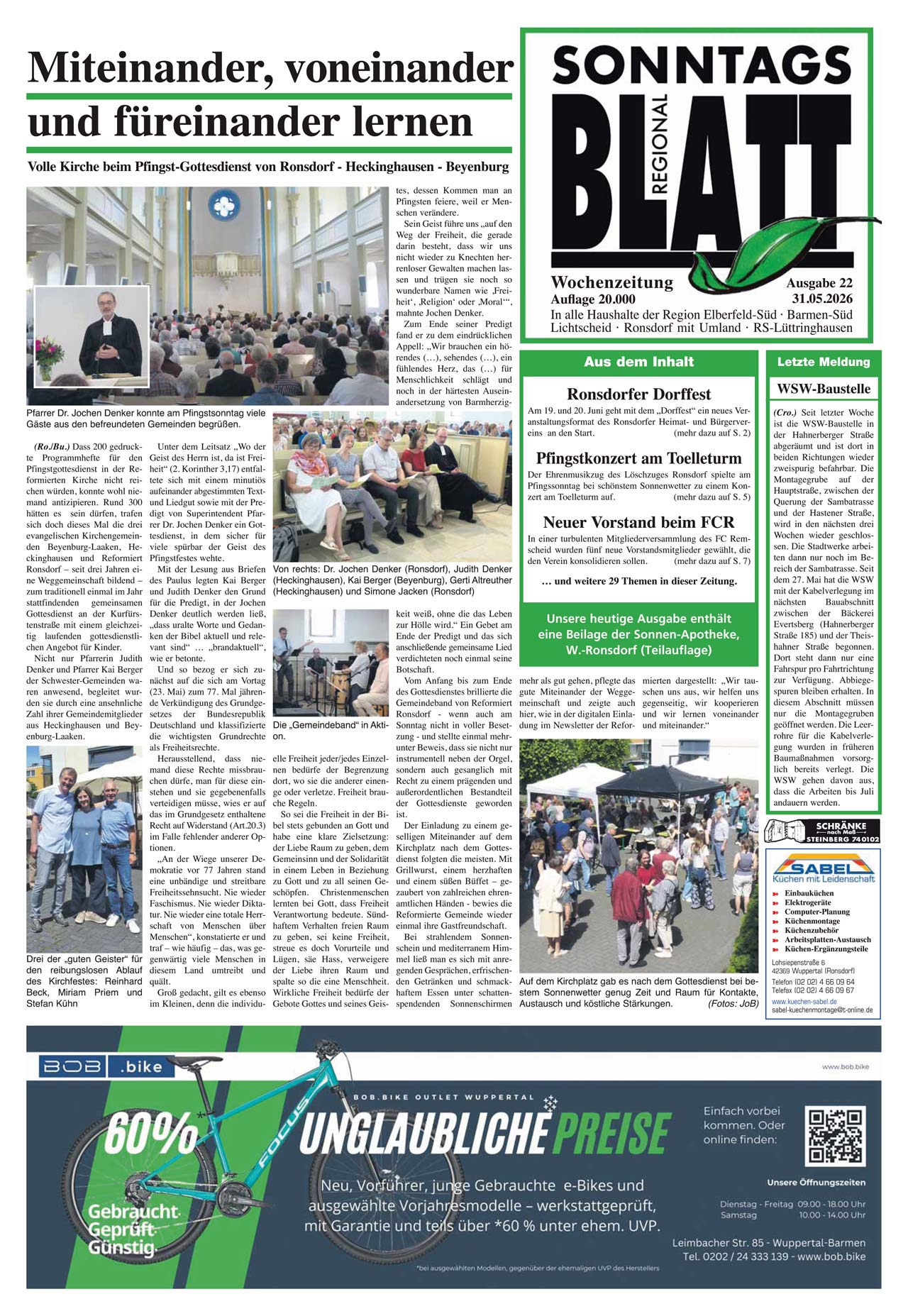 SonntagsBlatt - Ausgabe KW39
