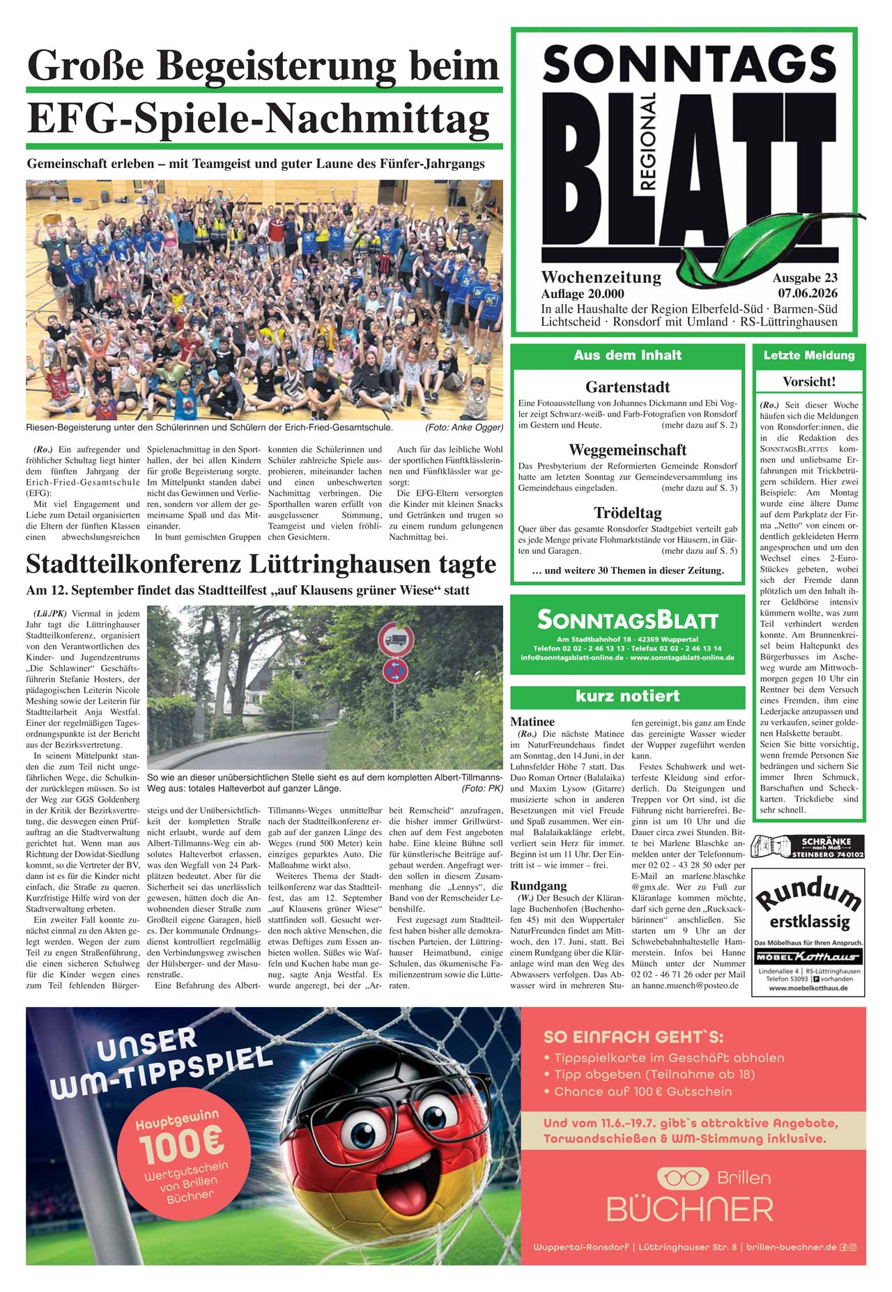 SonntagsBlatt - Ausgabe KW39