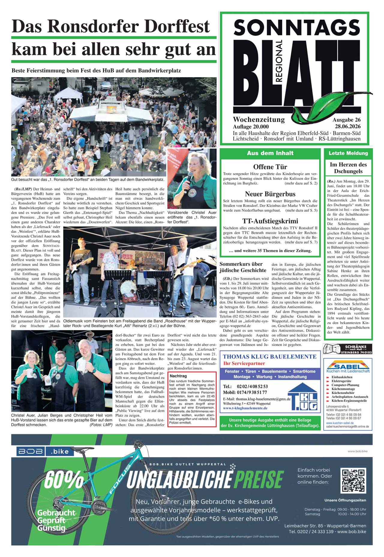 SonntagsBlatt - Ausgabe KW39