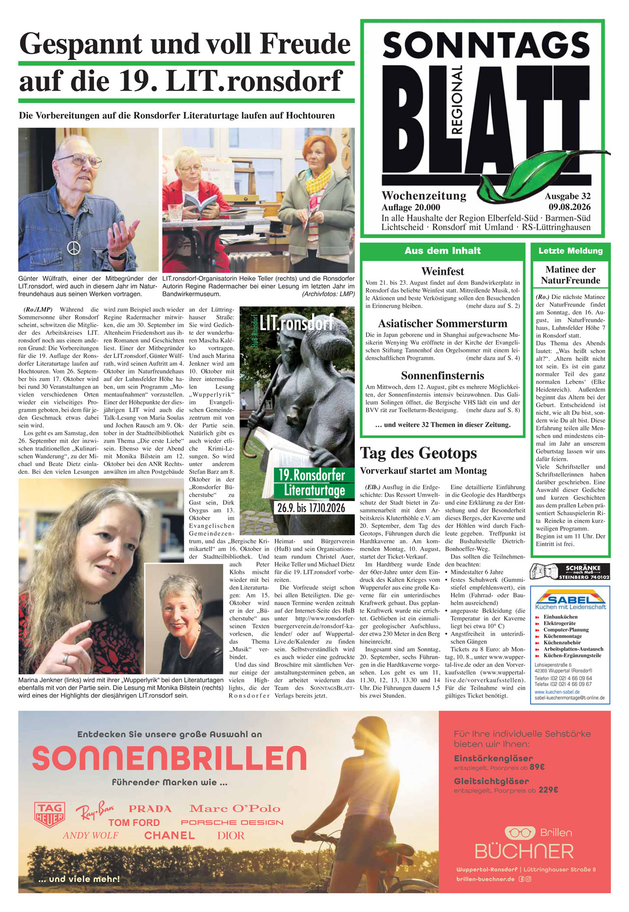 SonntagsBlatt - Ausgabe KW39