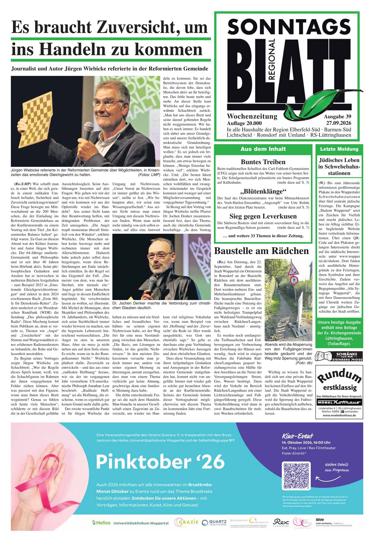 47_25_SonntagsBlatt SonntagsBlatt - Ausgabe KW39