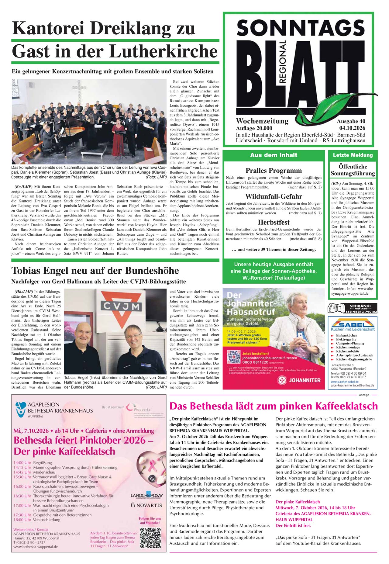 47_25_SonntagsBlatt SonntagsBlatt - Ausgabe KW39