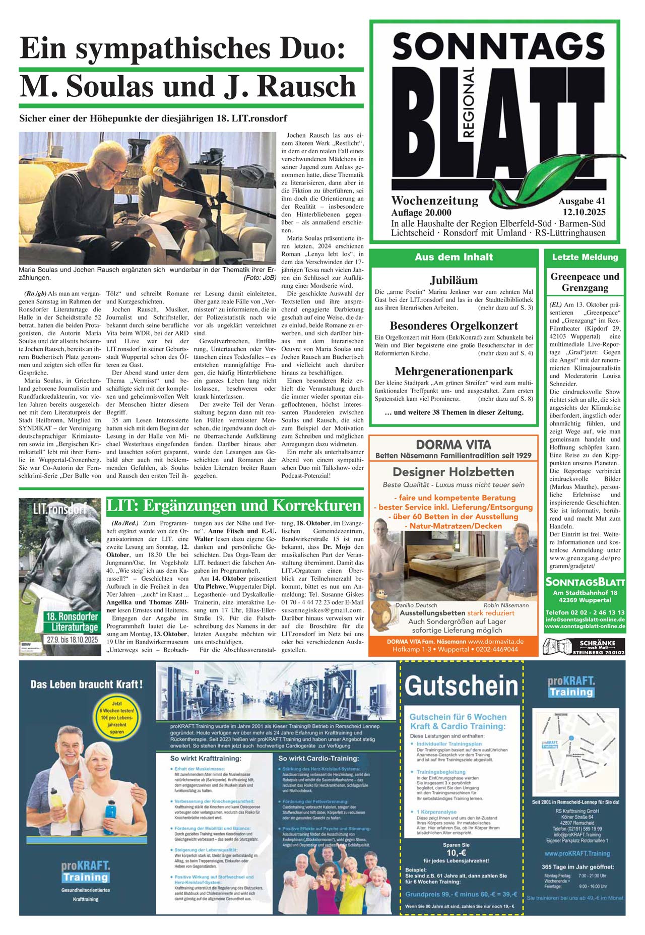 SonntagsBlatt - Ausgabe KW39