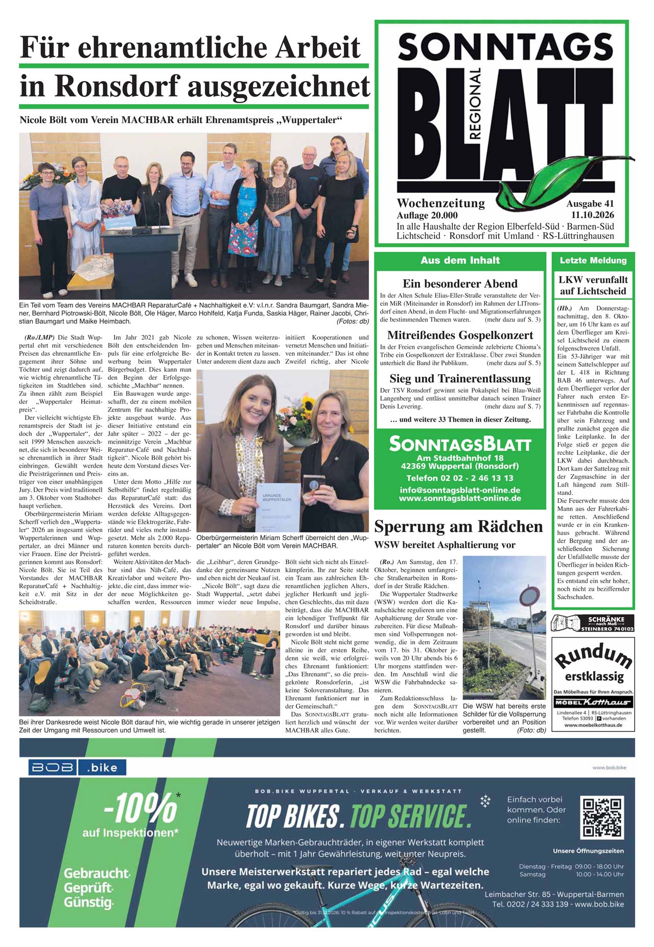 SonntagsBlatt - Ausgabe KW39